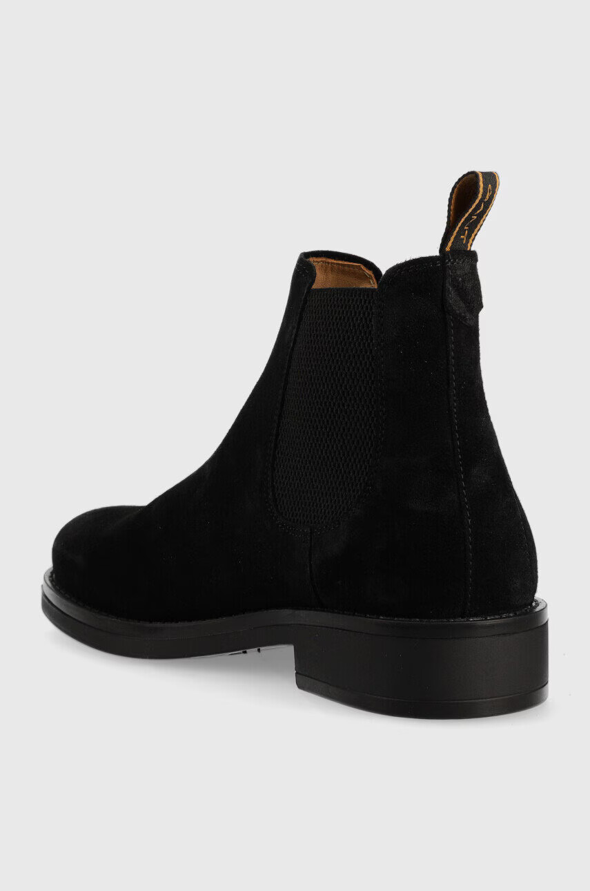 Gant Велурени боти челси Brookly мъжки в черно - Pepit.bg
