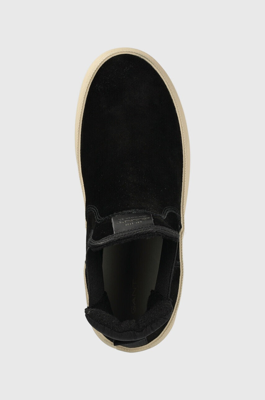 Gant Велурени боти челси Frenny в черно с равна подметка - Pepit.bg
