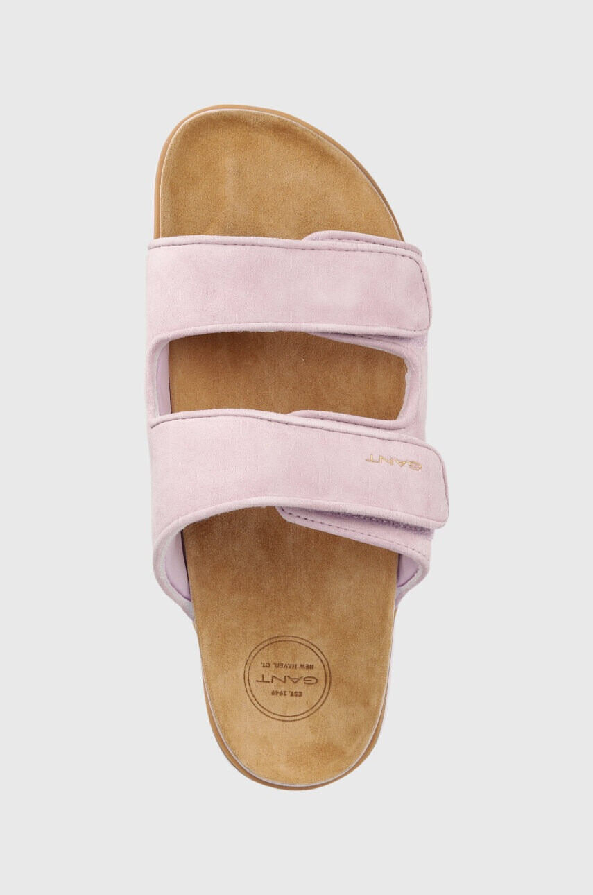 Gant Велурени чехли Mardale в лилаво с платформа 26563891.G595 - Pepit.bg