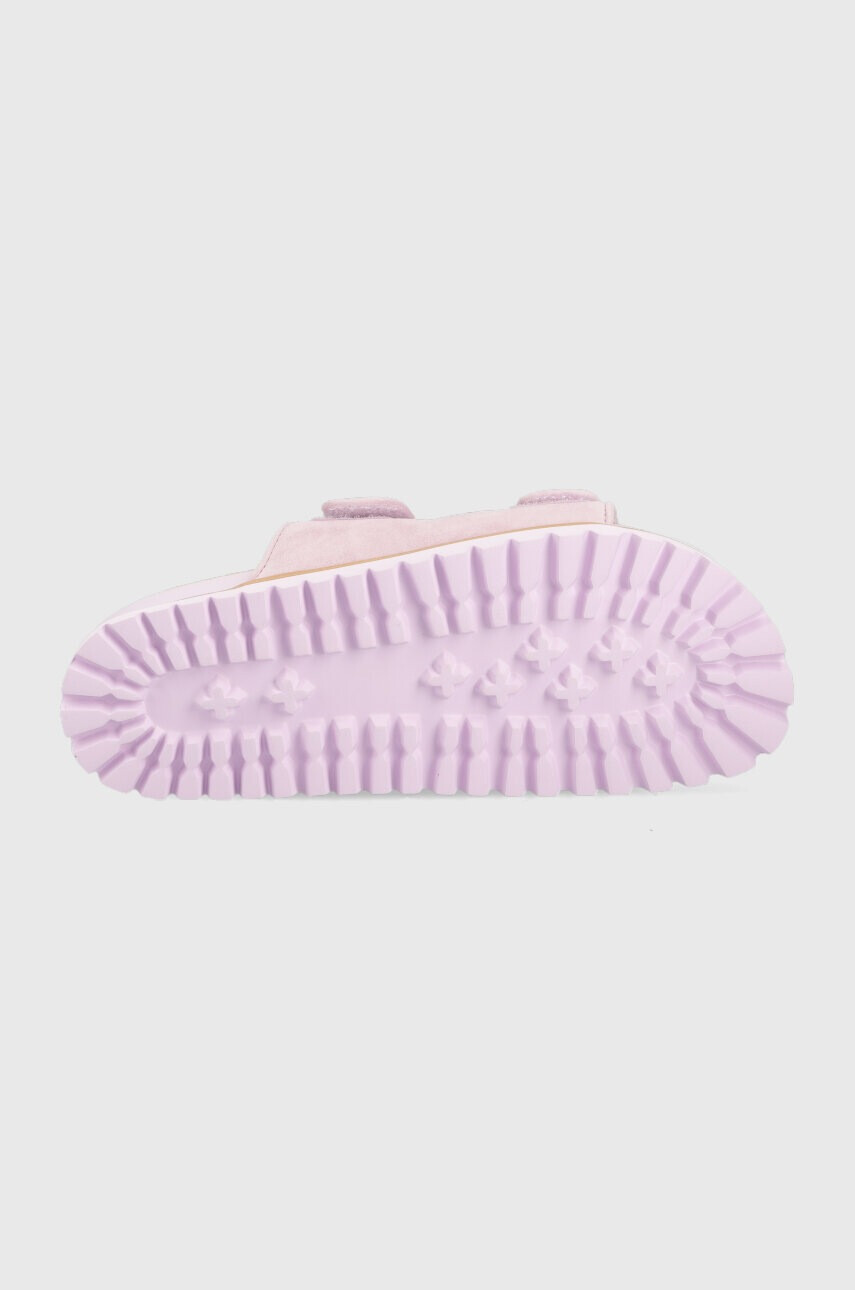 Gant Велурени чехли Mardale в лилаво с платформа 26563891.G595 - Pepit.bg