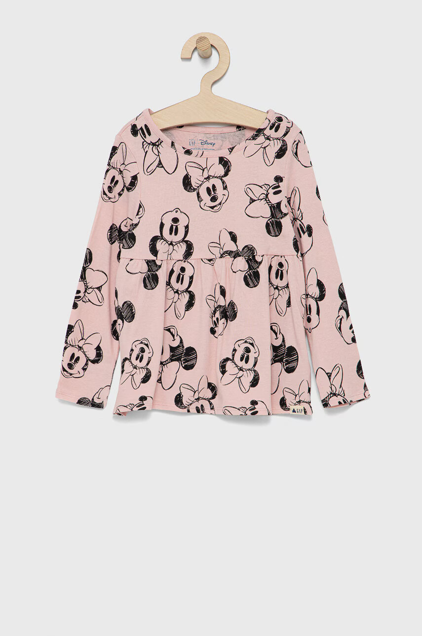 Gap Детска памучна блуза x Disney - Pepit.bg