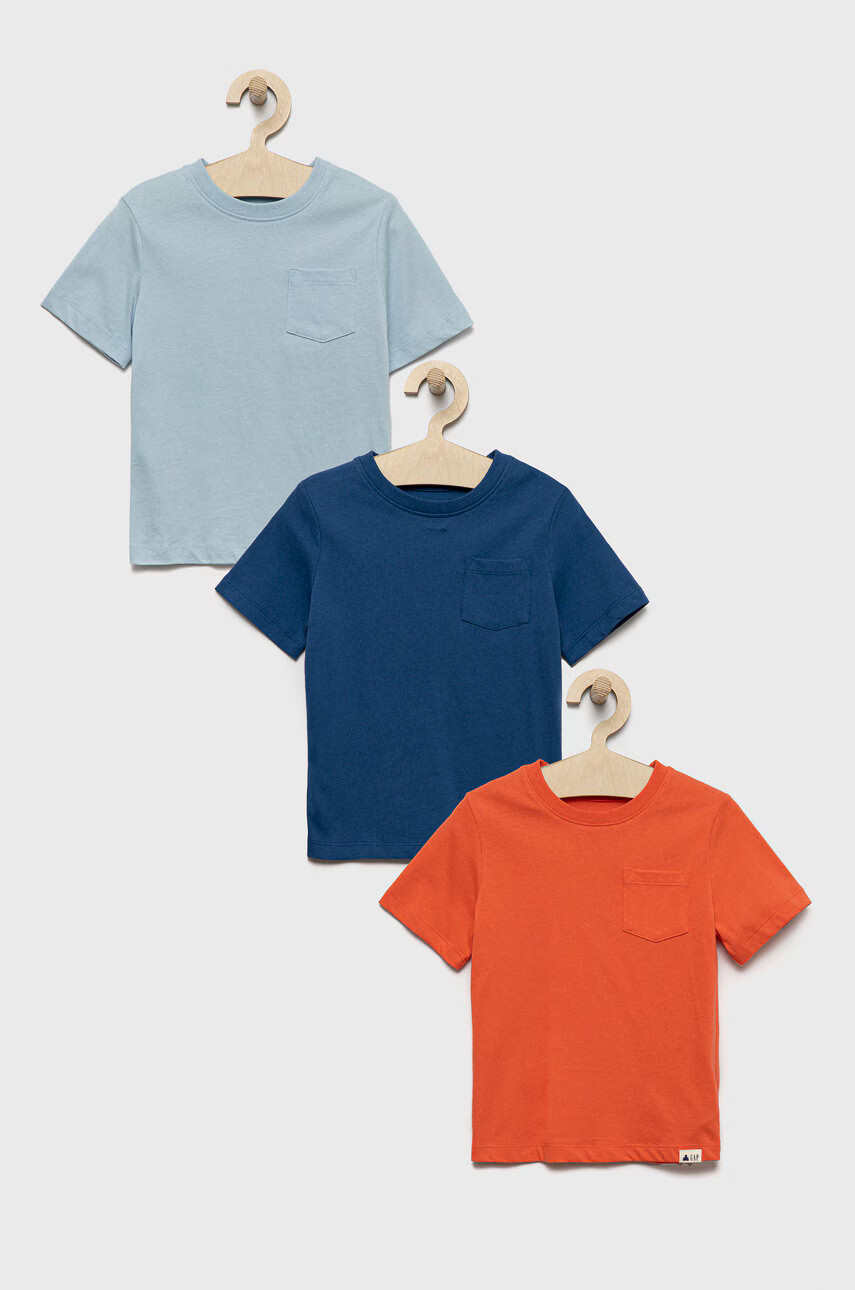 Gap Детска памучна тениска (3-pack) - Pepit.bg