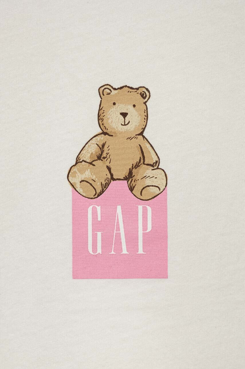 Gap Детска памучна тениска в лилаво - Pepit.bg