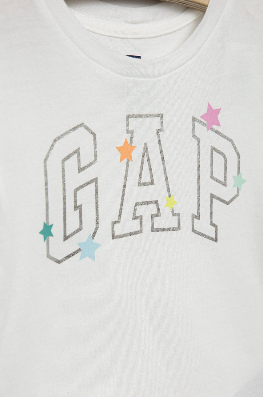 Gap Детска памучна тениска (2-pack) с принт - Pepit.bg