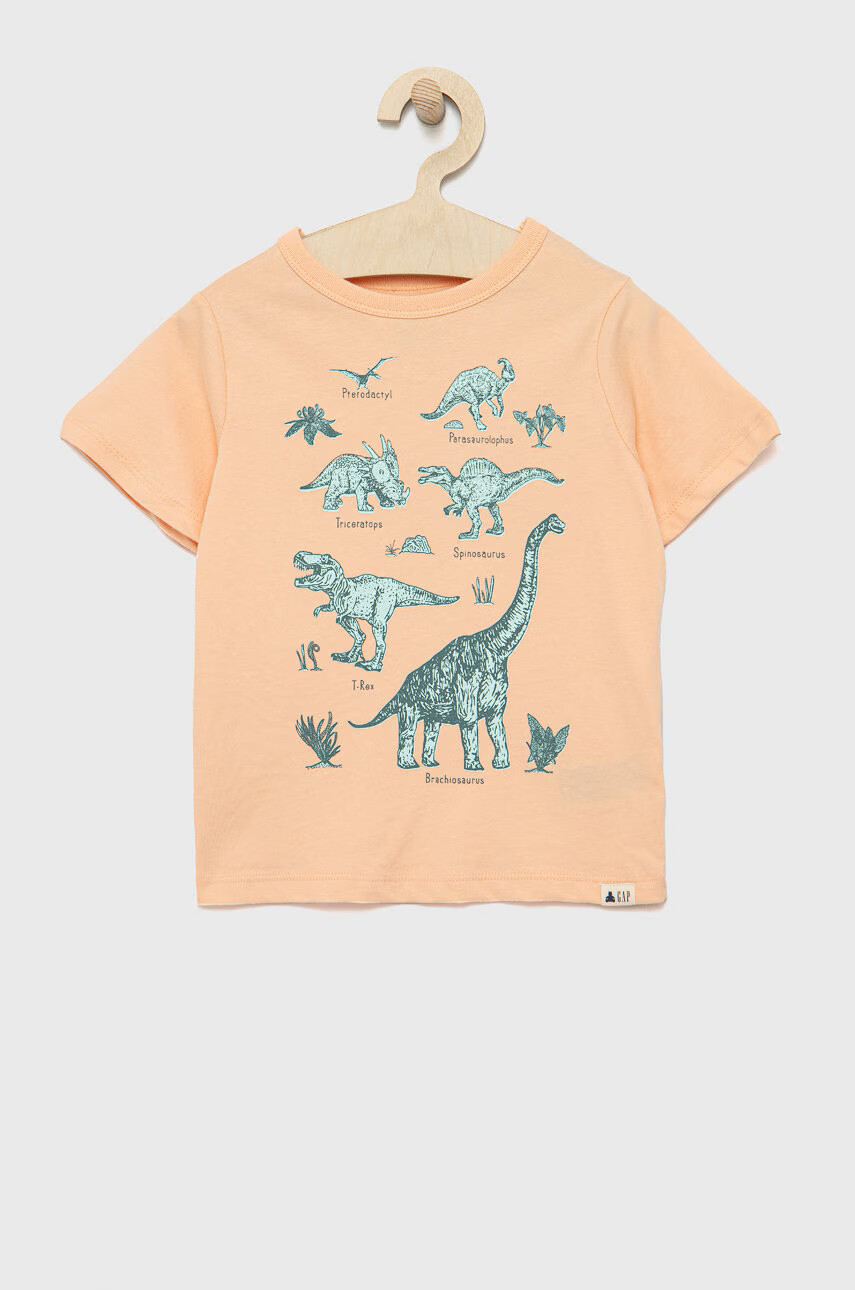 Gap Детска памучна тениска (3-pack) с принт - Pepit.bg