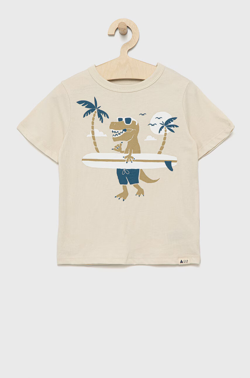 Gap Детска памучна тениска (3-pack) с принт - Pepit.bg