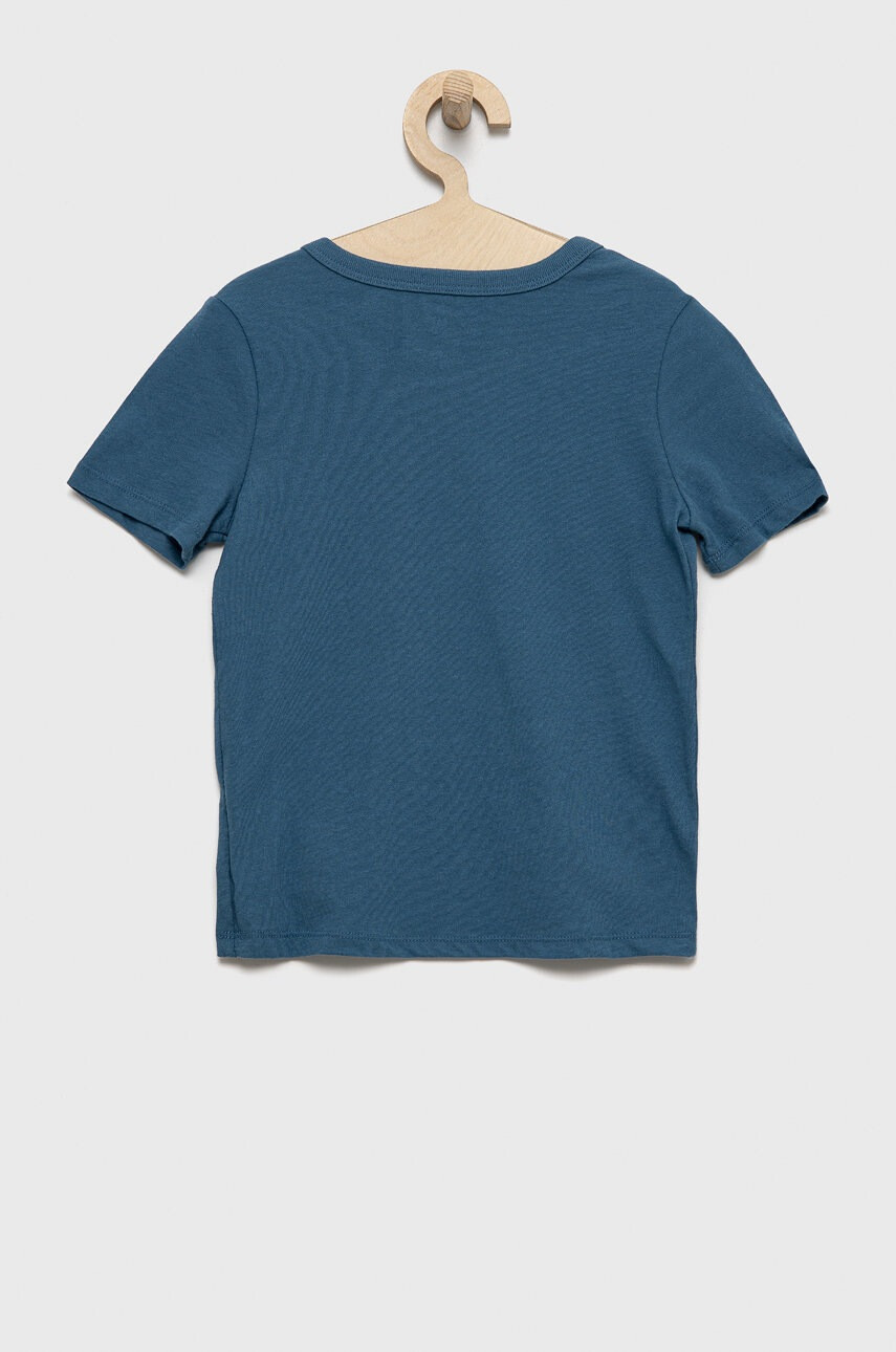 Gap Детска памучна тениска (2-pack) в оранжево с принт - Pepit.bg