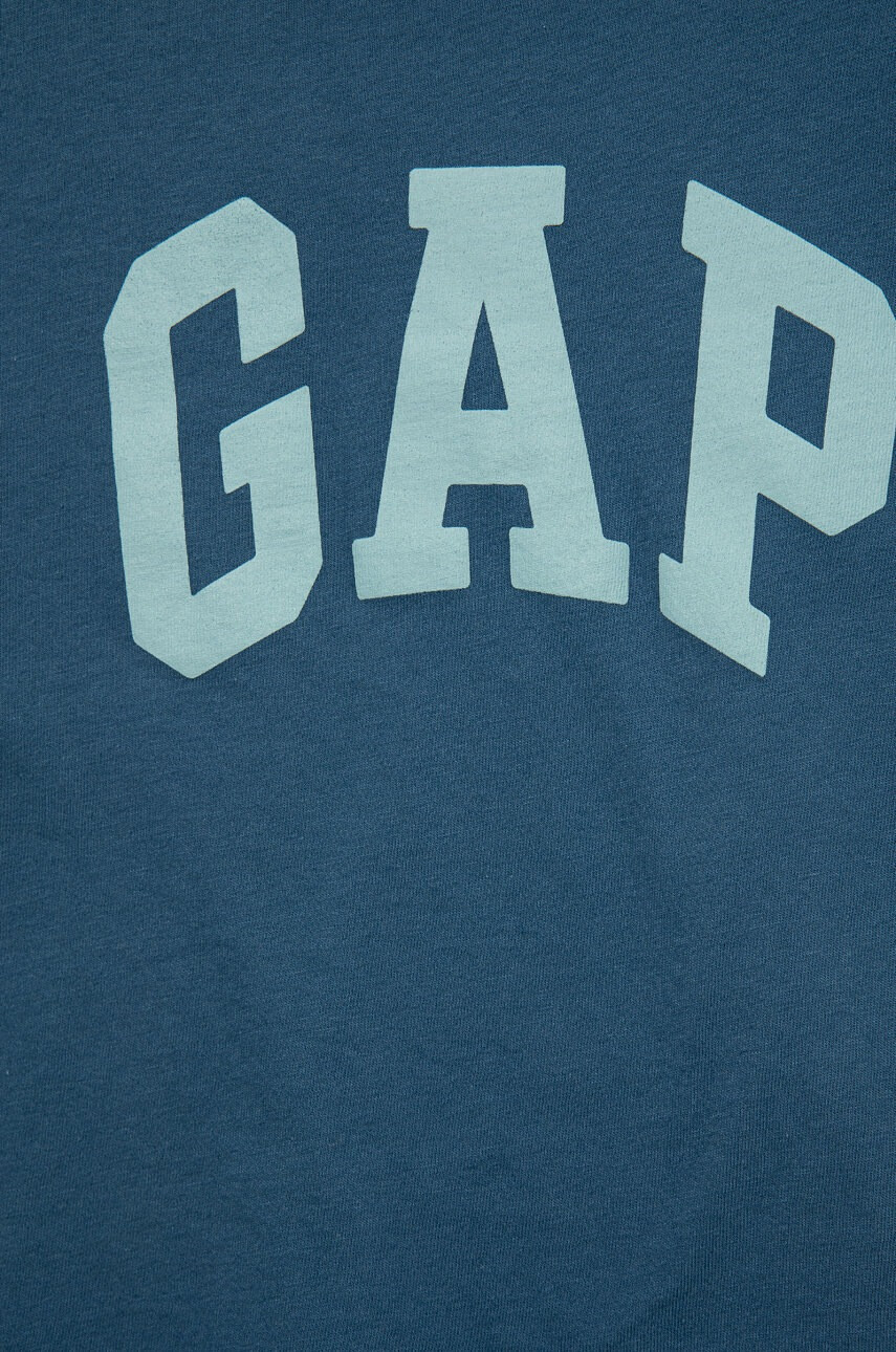 Gap Детска памучна тениска (2-pack) в оранжево с принт - Pepit.bg