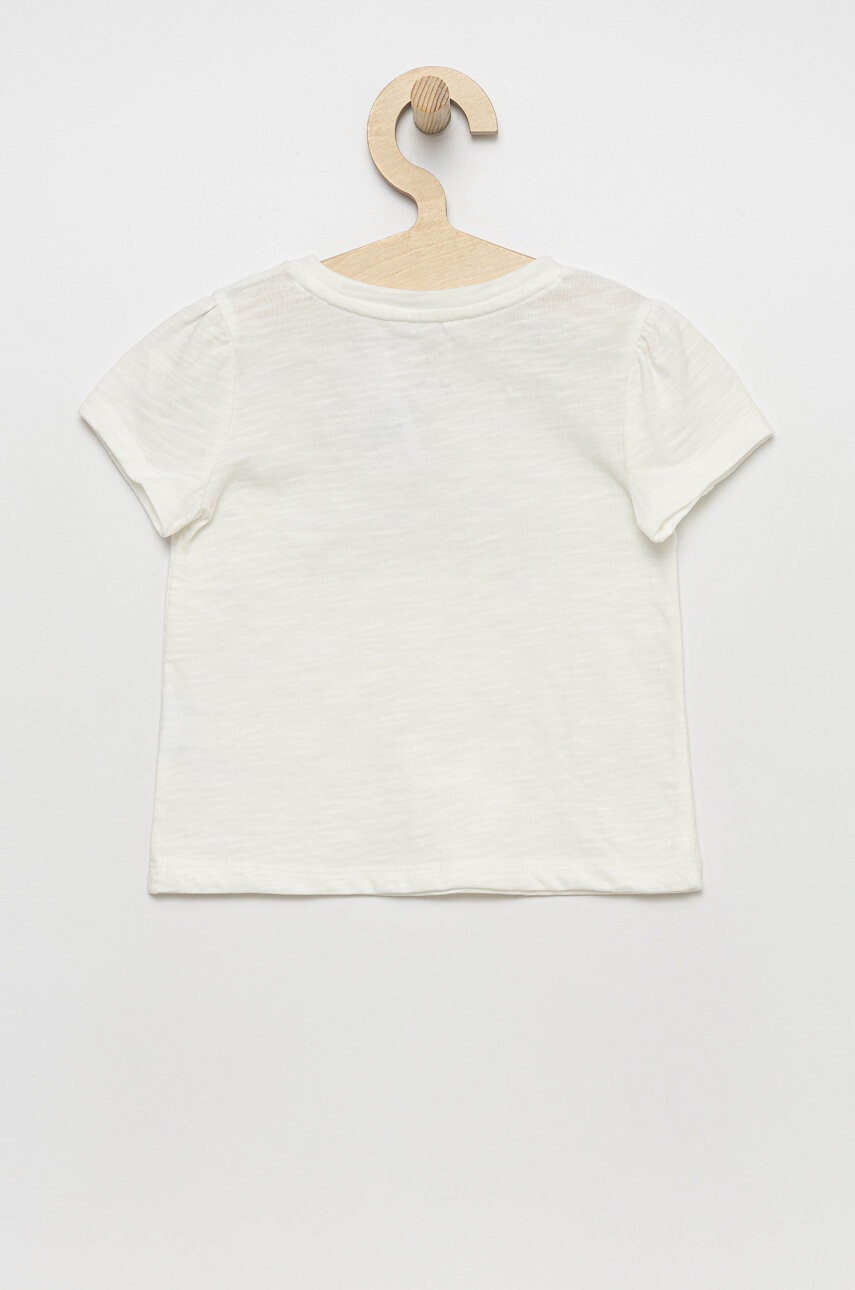 Gap Детска памучна тениска в тъмносиньо с принт - Pepit.bg