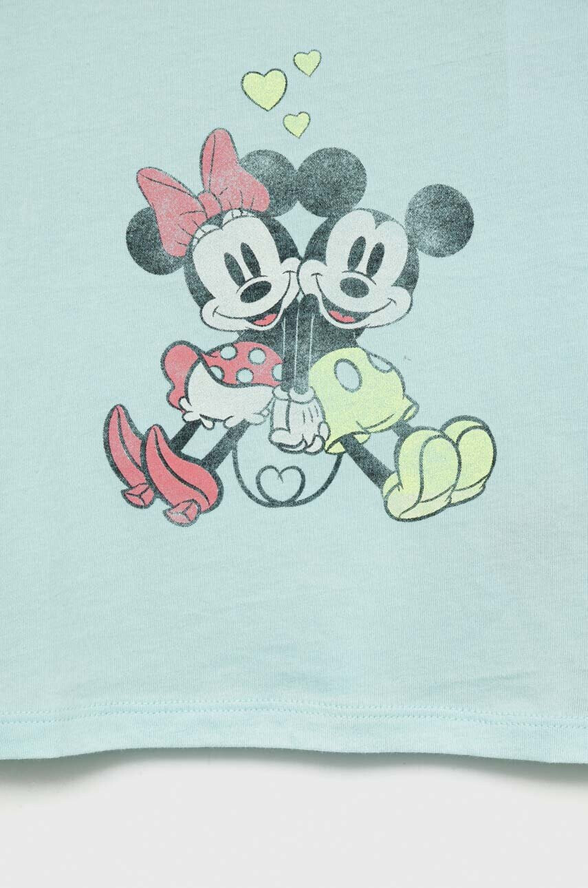 Gap Детска памучна тениска x Disney в синьо - Pepit.bg