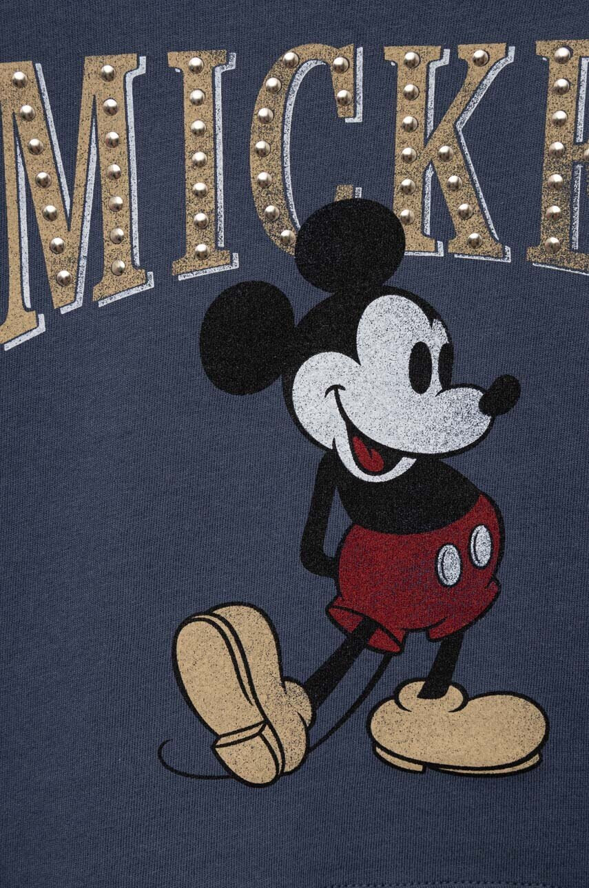 Gap Детска памучна тениска x Disney в тъмносиньо - Pepit.bg