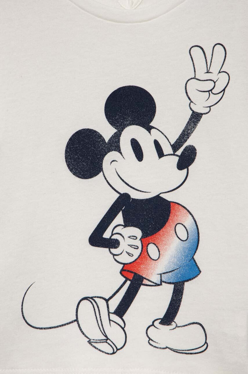 Gap Детска памучна тениска x Disney в бежово - Pepit.bg