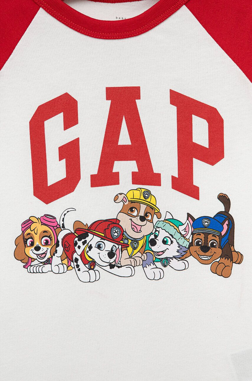 Gap Детска тениска x Paw Patrol в червено с принт - Pepit.bg