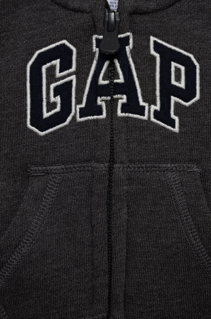 Gap Детски суичър в сиво с апликация - Pepit.bg