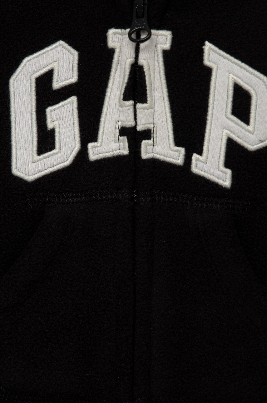 Gap Детски суичър в черно с апликация - Pepit.bg