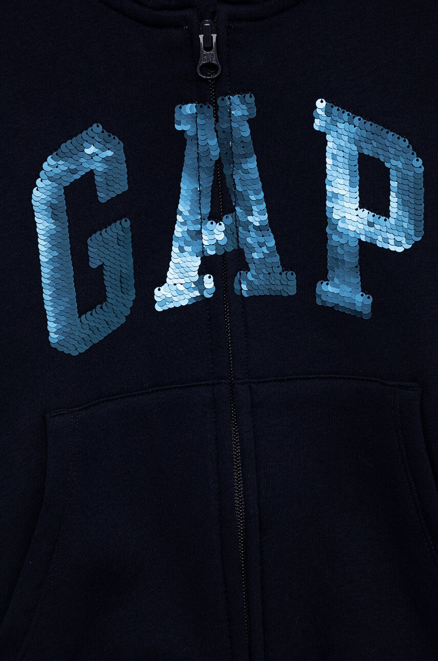 Gap Детски суичър в черно с апликация - Pepit.bg