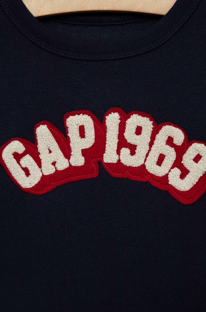 Gap Детски суичър в тъмносиньо с апликация - Pepit.bg