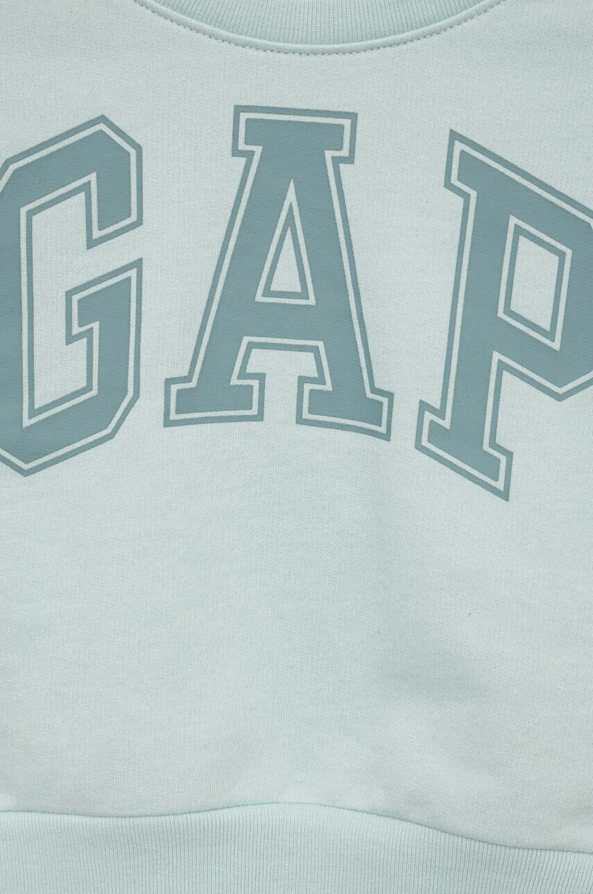 Gap Детски суичър в синьо с принт - Pepit.bg