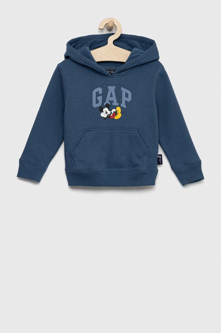 Gap Детски суичър X Disney с качулка с принт - Pepit.bg