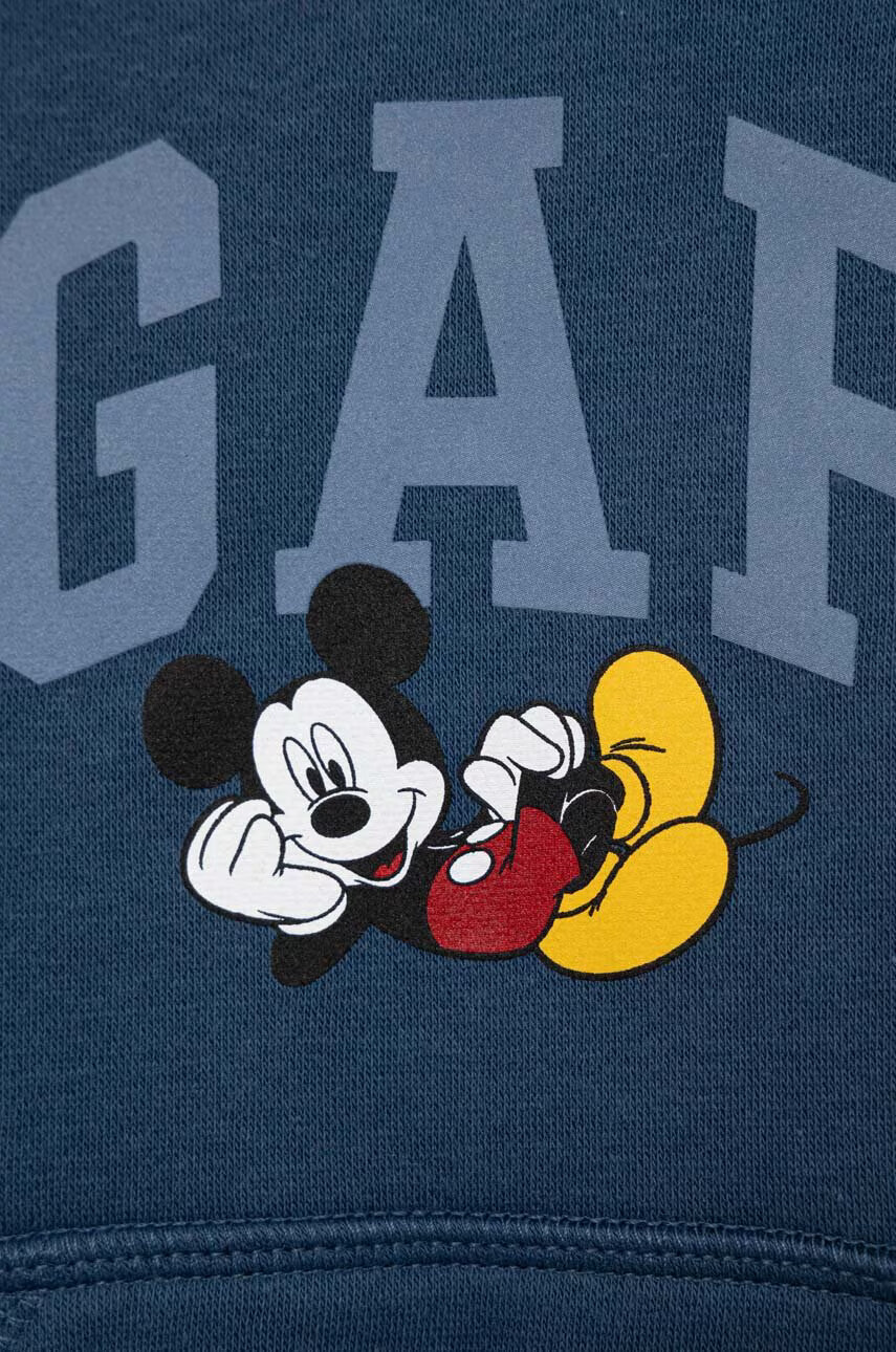 Gap Детски суичър X Disney с качулка с принт - Pepit.bg
