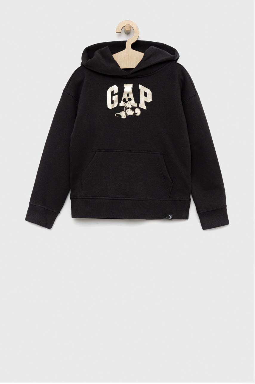 Gap Детски суичър x Disney в синьо с апликация - Pepit.bg