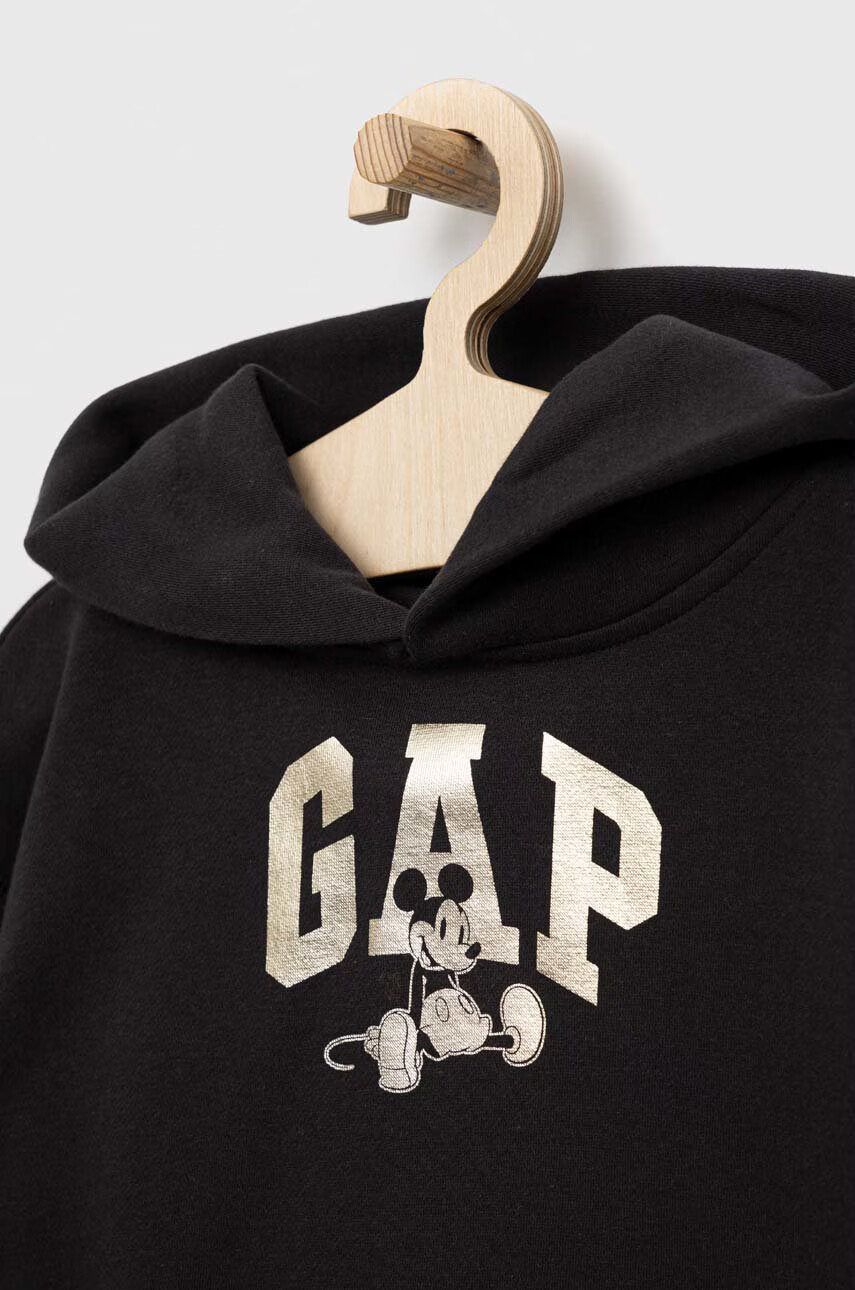 Gap Детски суичър x Disney в синьо с апликация - Pepit.bg