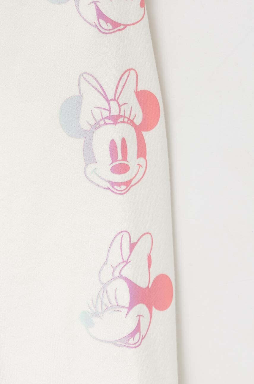 Gap Детски суичър x Disney в бяло с качулка с принт - Pepit.bg