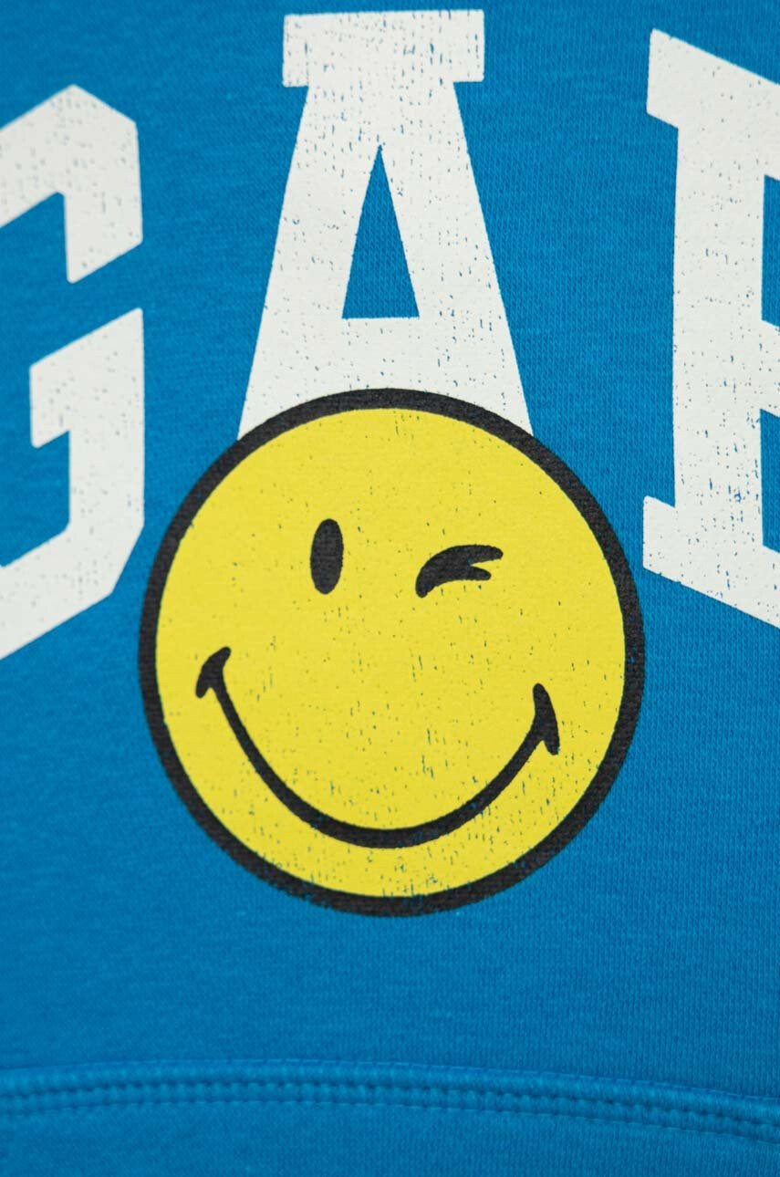 Gap Детски суичър x smiley world с качулка с принт - Pepit.bg