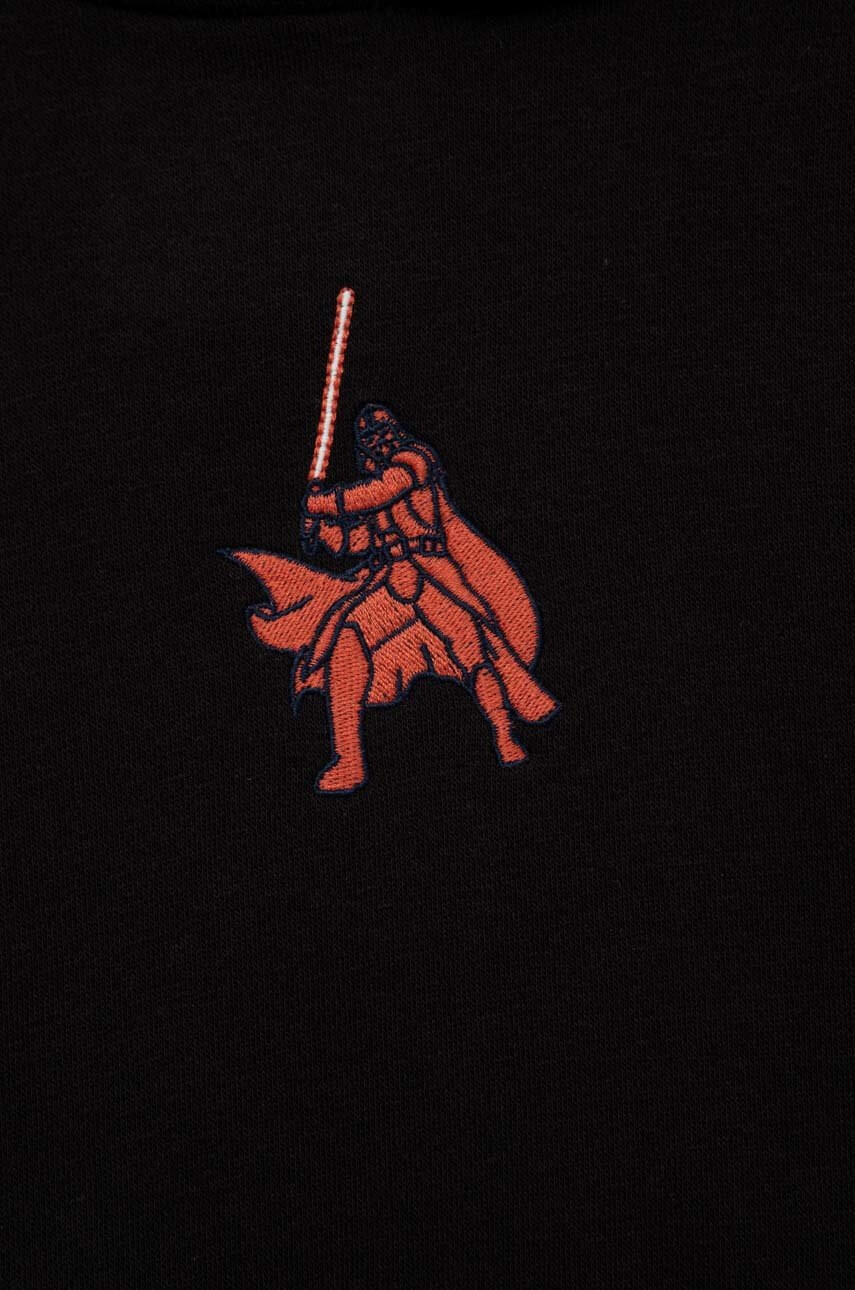 Gap Детски суичър x star wars в черно с качулка с принт - Pepit.bg