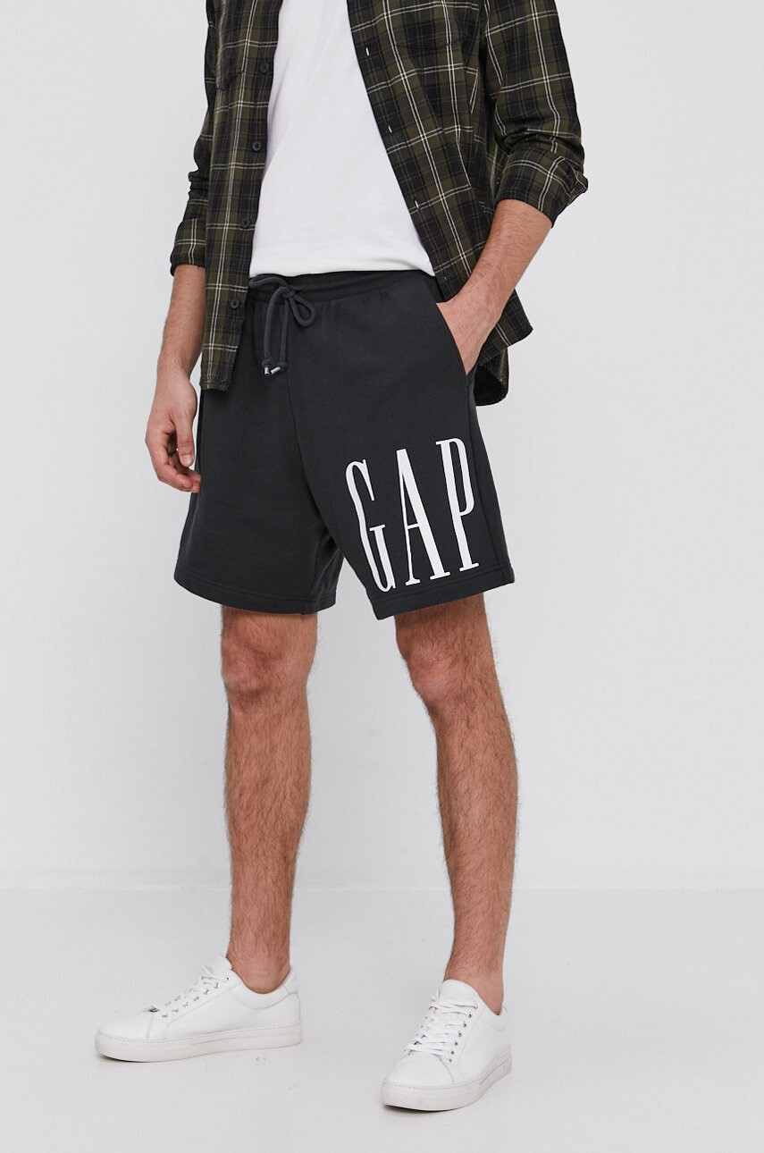 Gap Къс панталон мъжки в черно - Pepit.bg