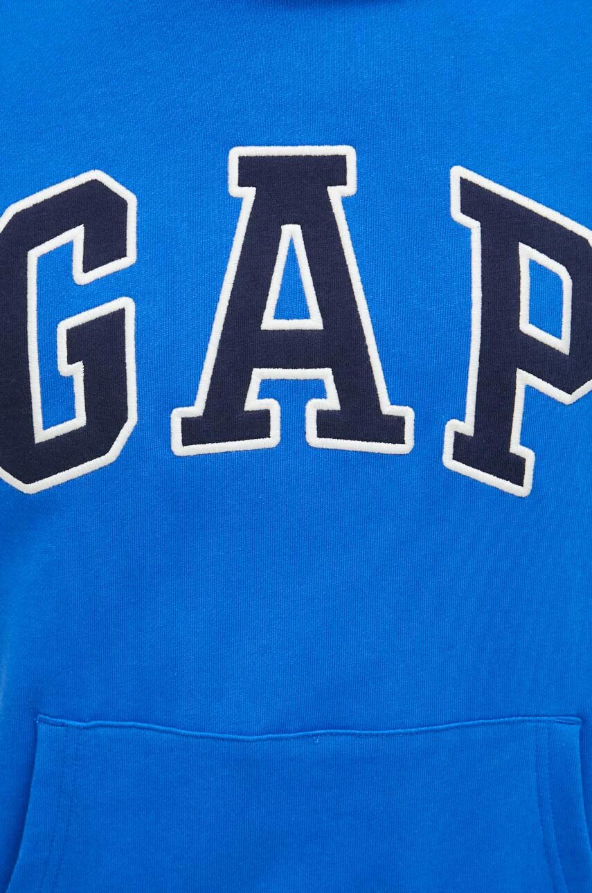 Gap Памучен суичър с качулка с апликация - Pepit.bg