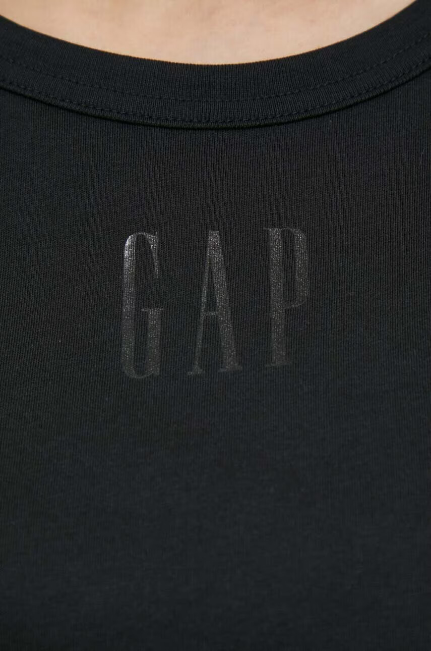 Gap Памучен топ в черно - Pepit.bg