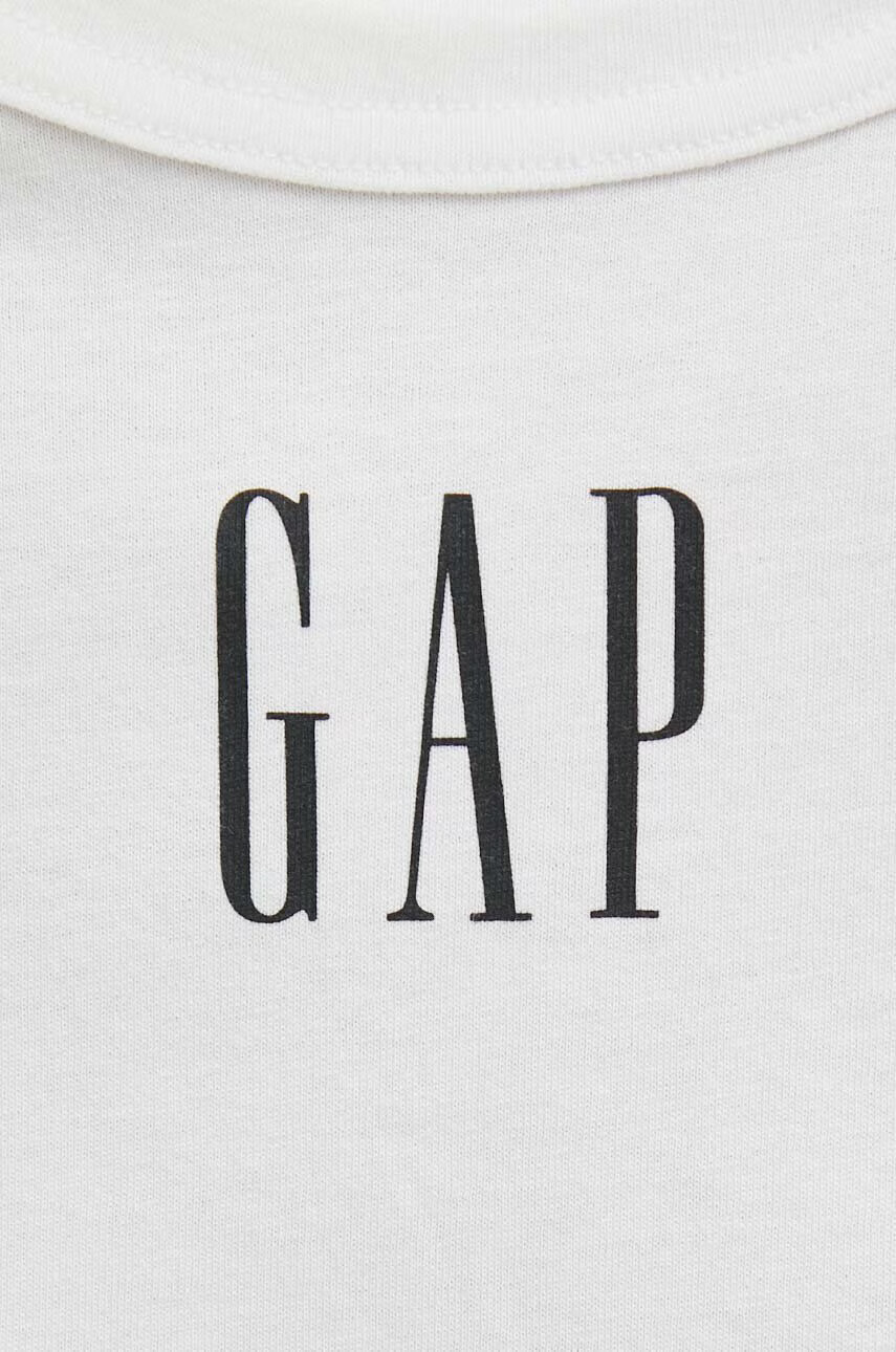 Gap Памучен топ в бежово - Pepit.bg