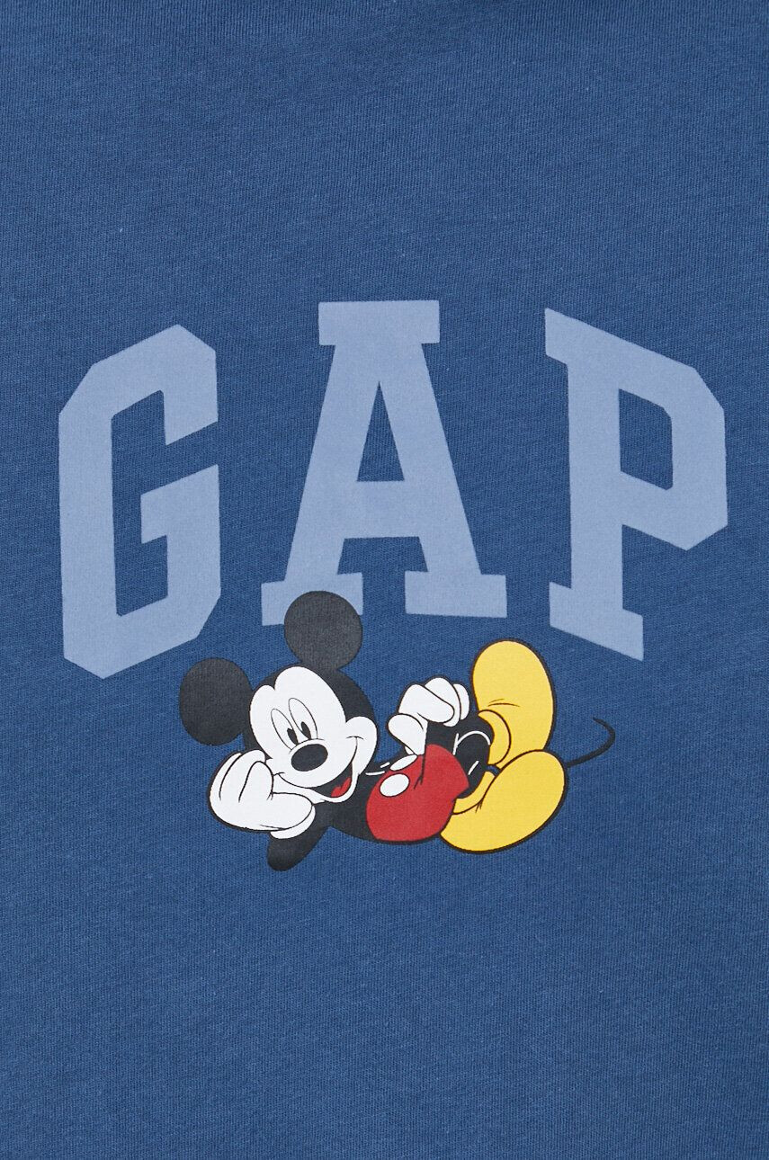 Gap Памучна тениска x Disney в тъмносиньо с принт - Pepit.bg