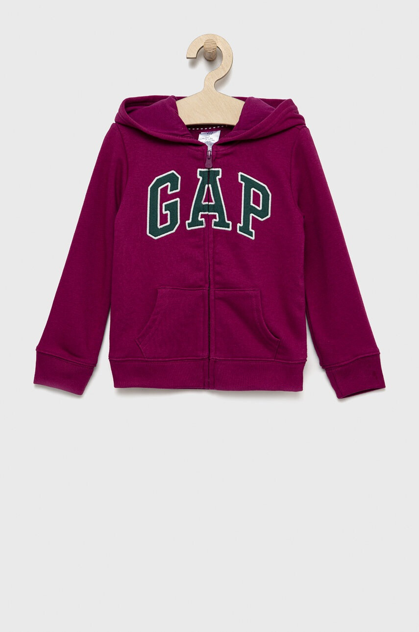 Gap Спортен суичър в лилаво с апликация - Pepit.bg