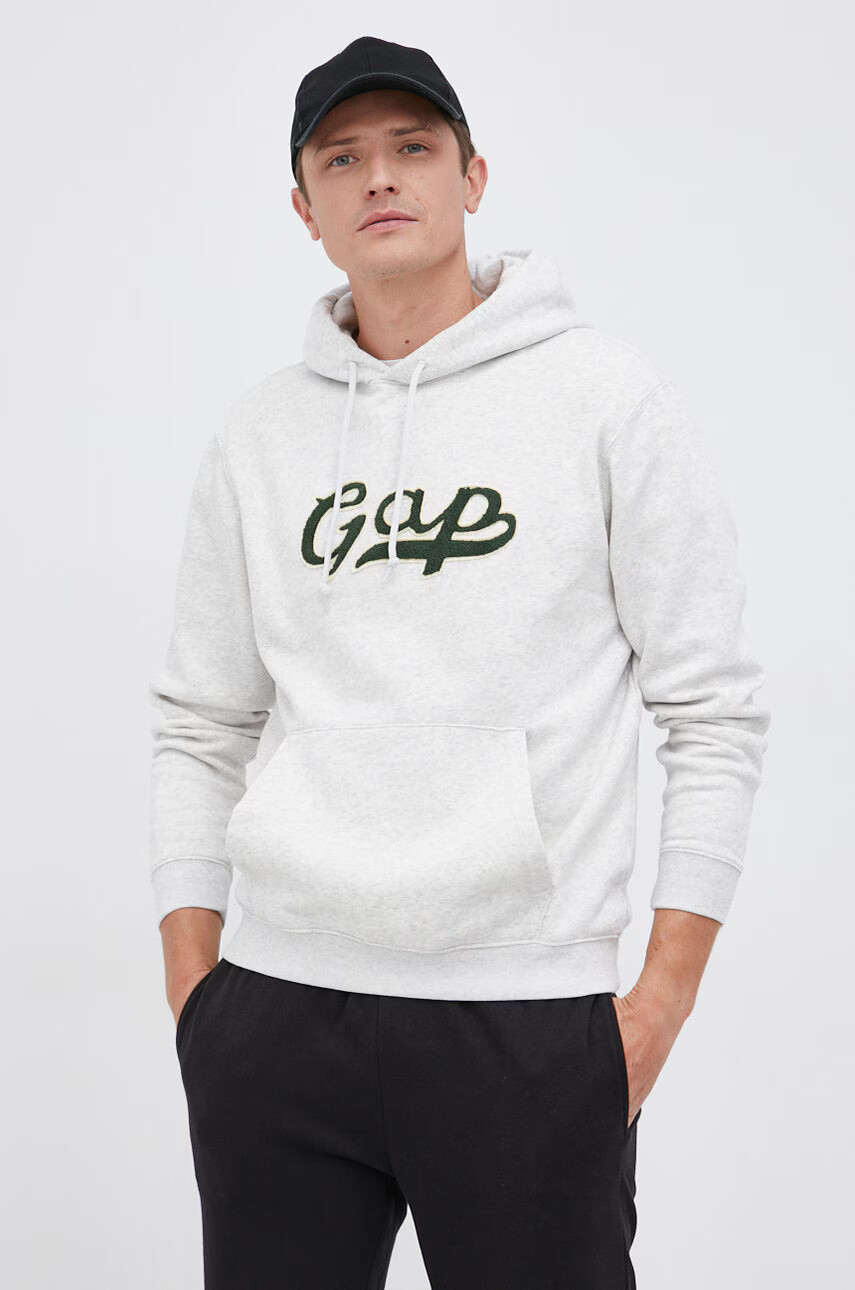 Gap Суичър дамска в тъмносиньо с принт - Pepit.bg