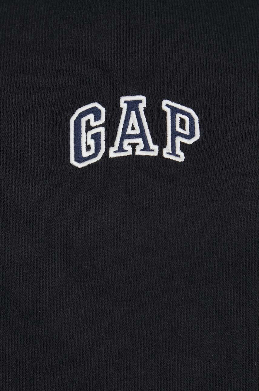 Gap Суичър в черно с качулка с апликация - Pepit.bg