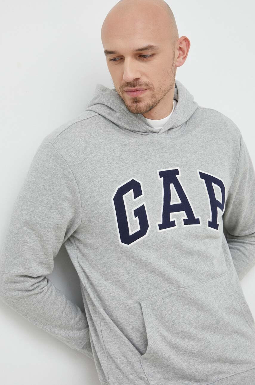 Gap Суичър в тъмносиньо с качулка с принт - Pepit.bg