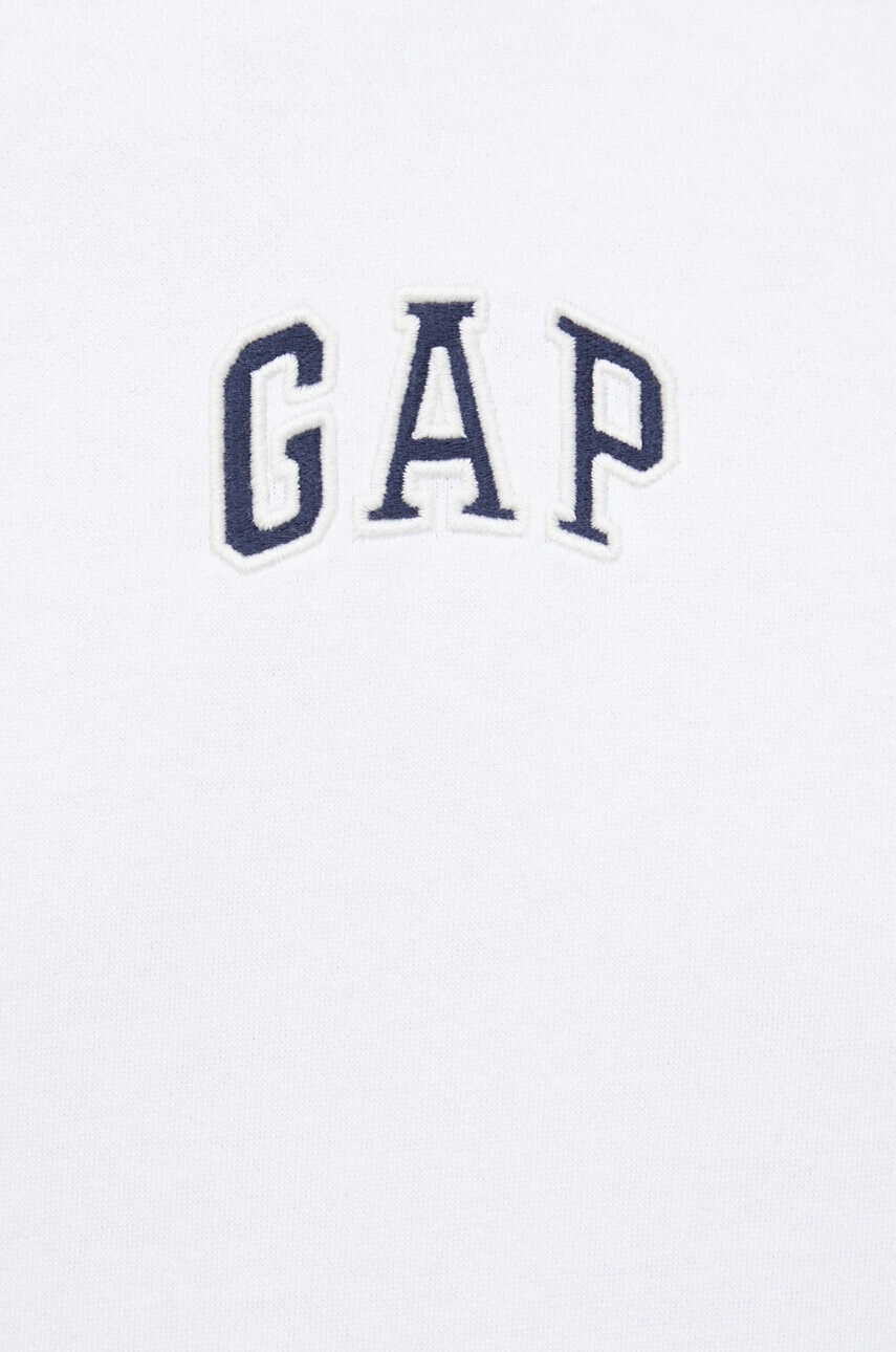Gap Суичър в бяло с качулка с десен - Pepit.bg