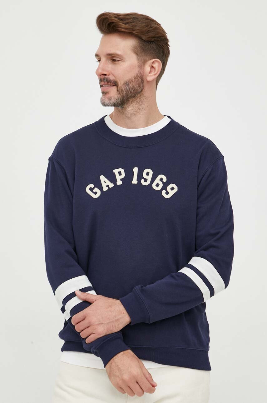 Gap Суичър в тъмносиньо с апликация - Pepit.bg