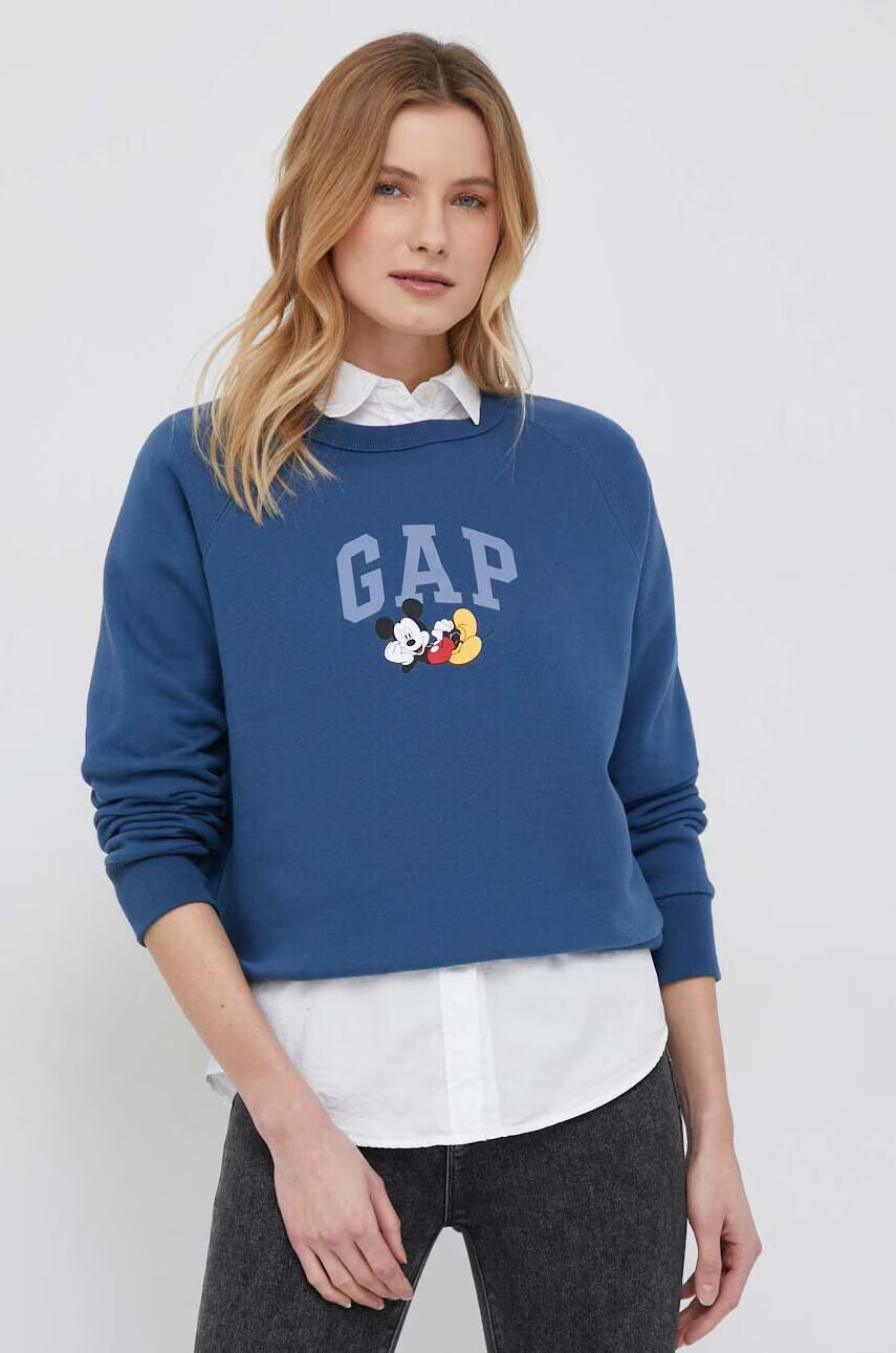 Gap Суичър x Disney в синьо с десен - Pepit.bg