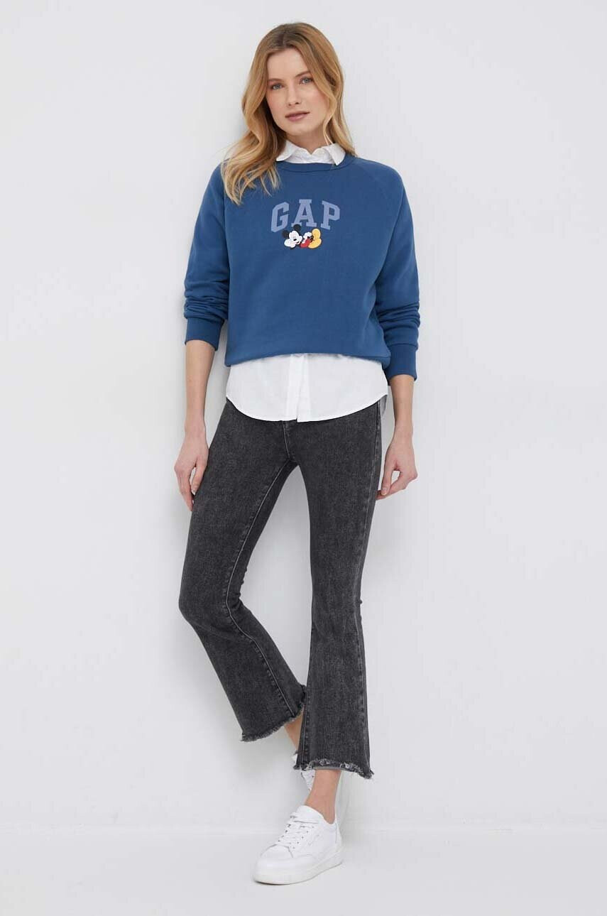 Gap Суичър x Disney в синьо с десен - Pepit.bg