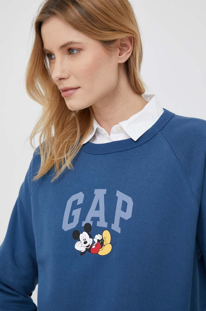 Gap Суичър x Disney в синьо с десен - Pepit.bg