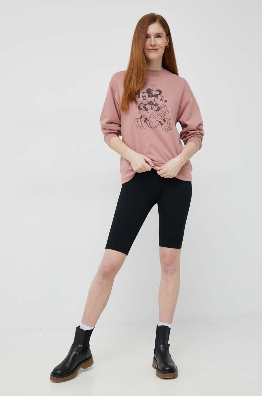 Gap Суичър x Disney в розово с принт - Pepit.bg