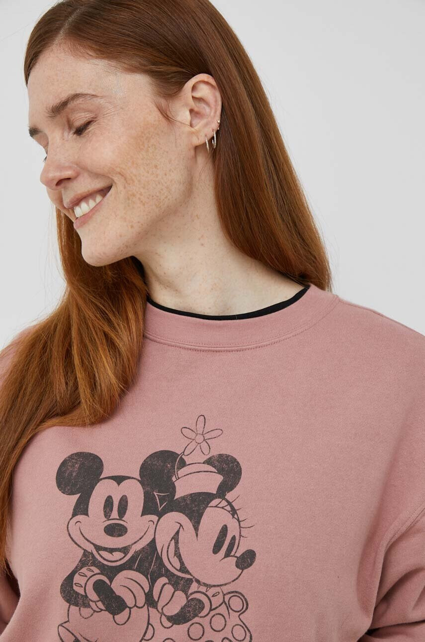 Gap Суичър x Disney в розово с принт - Pepit.bg