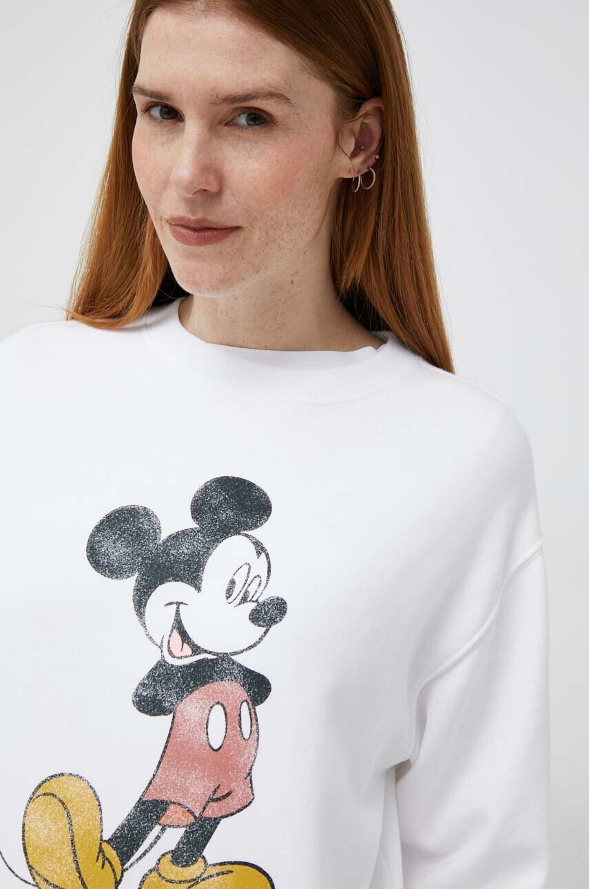 Gap Суичър x Disney в бяло с принт - Pepit.bg
