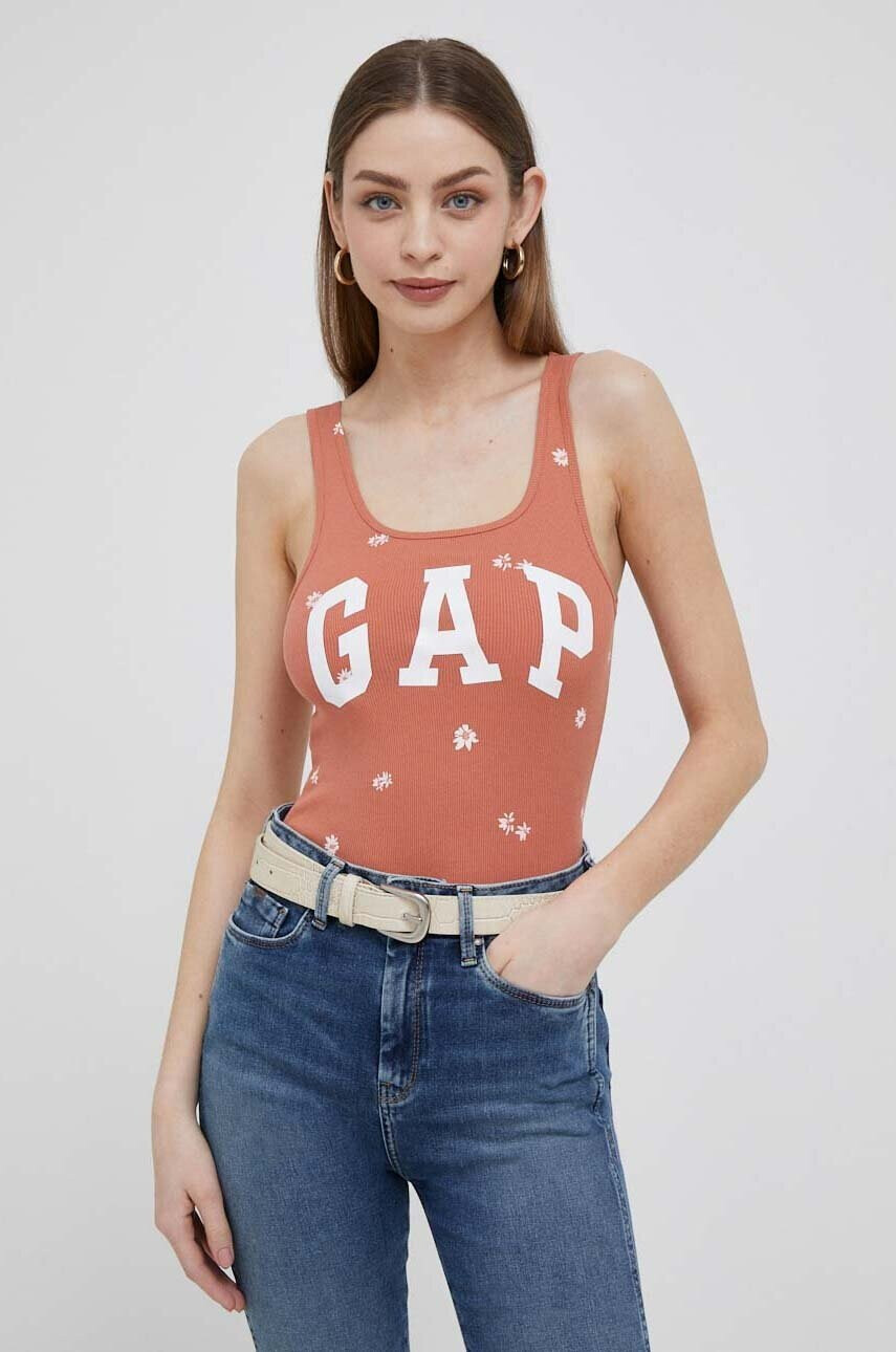 Gap Топ дамски в оранжево - Pepit.bg