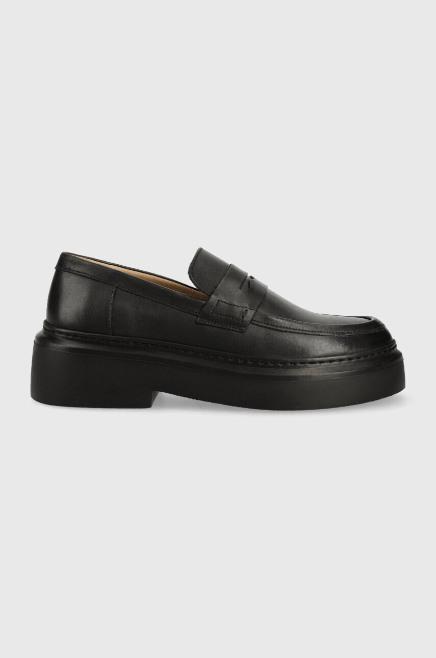 Garment Project Кожени мокасини June Loafer в черно с платформа GPW2403 - Pepit.bg