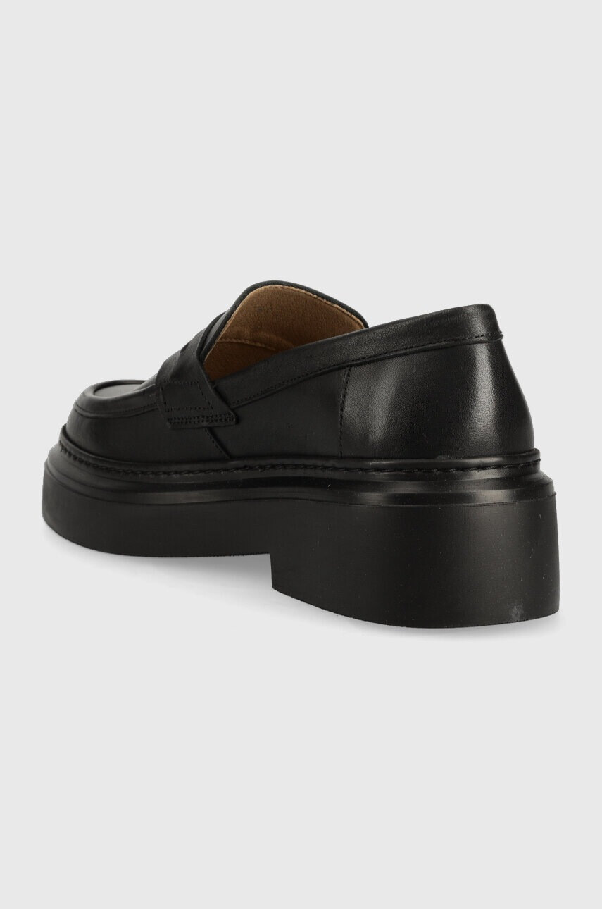 Garment Project Кожени мокасини June Loafer в черно с платформа GPW2403 - Pepit.bg