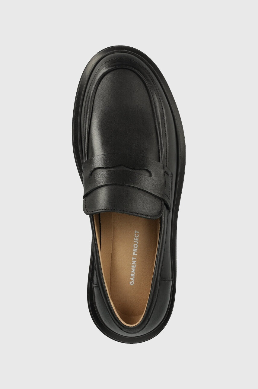 Garment Project Кожени мокасини June Loafer в черно с платформа GPW2403 - Pepit.bg